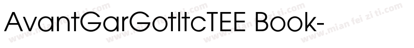 AvantGarGotltcTEE Book字体转换